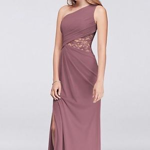 David’s Bridal bridesmaid color quartz size 6